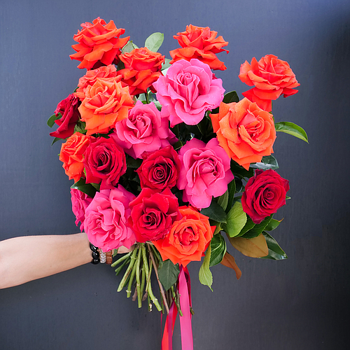 Valentine's heart bouquet
